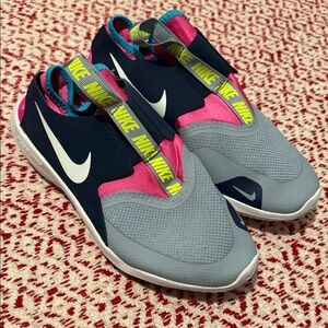 Nike Pink and Gray Slip-On Sneakers